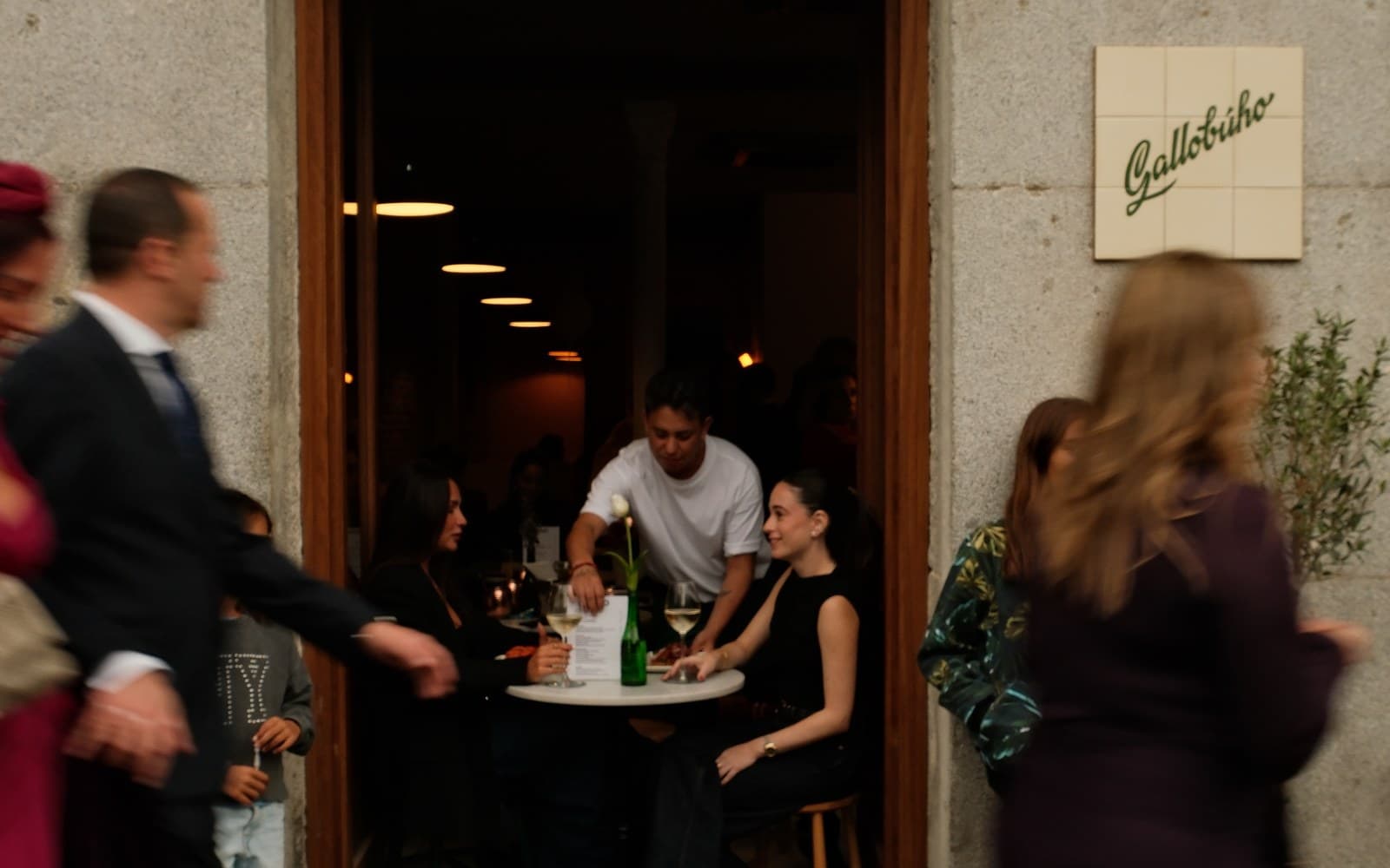 The Gallobúho team behind the bar in Madrid